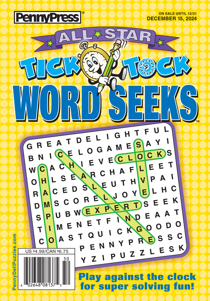 All-Star Tick Tock Word Seeks