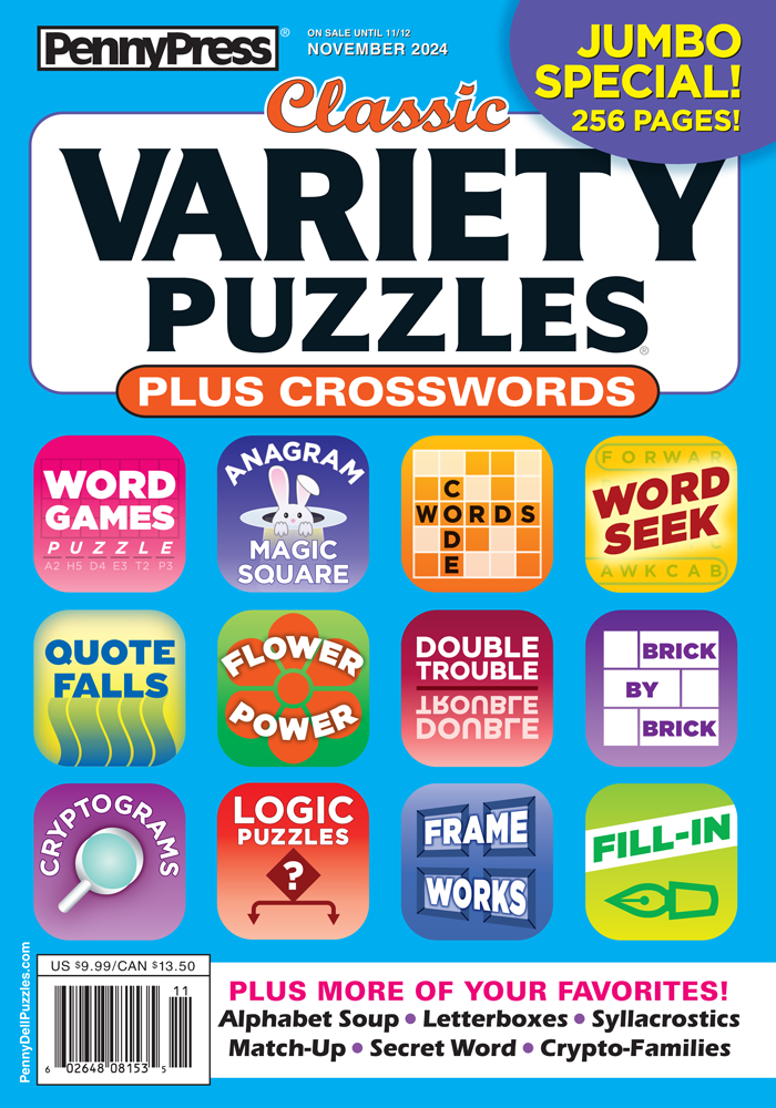 Classic Variety Puzzles Plus Crosswords