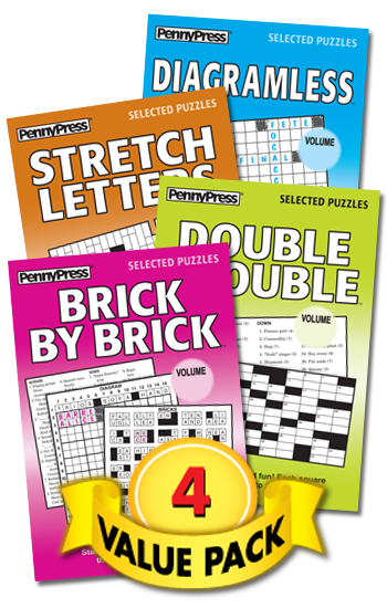 Crosswords With-a-Twist Showcase Value Pack-4