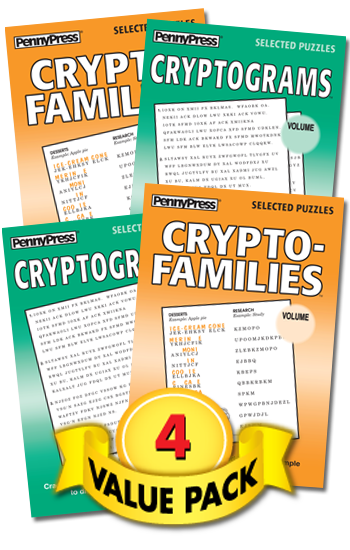 Crypto-Puzzles With-a-Twist Showcase Value Pack-4