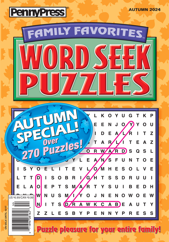 Family Favorites Word Seek Puzzles