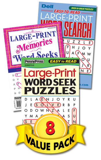 Large-Print Word Seek Value Pack-8