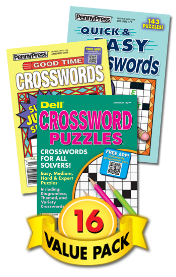 Penny & Dell Crosswords Value Pack-16
