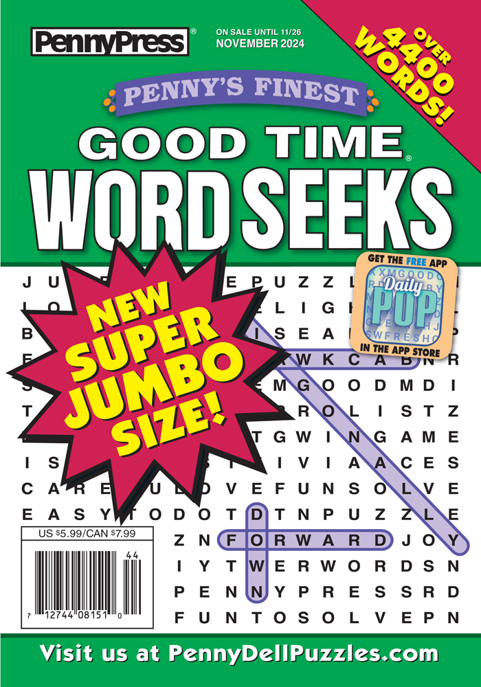 Penny’s Finest Good Time Word Seeks
