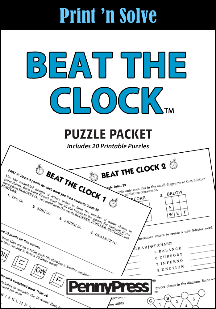 Beat the Clock Puzzle Packet