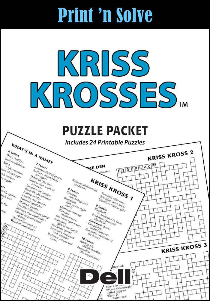 Kriss Krosses Puzzle Packet