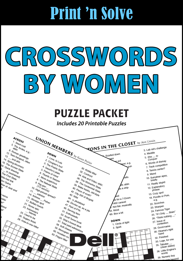 Crosswords by Women Puzzle Packet