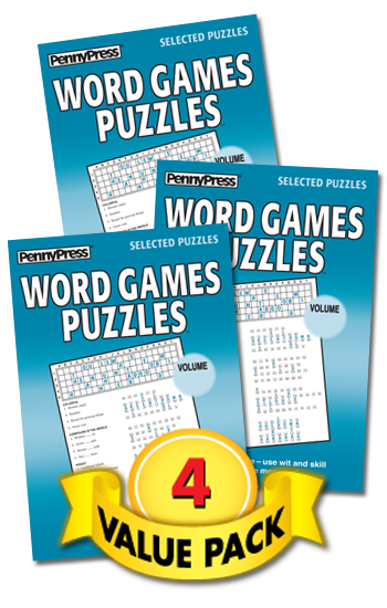 Word Games Puzzles Value Pack-4