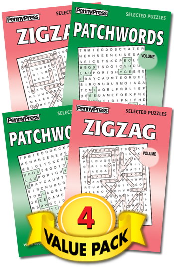 Patchwords-Zigzag Word Seek Value Pack-4
