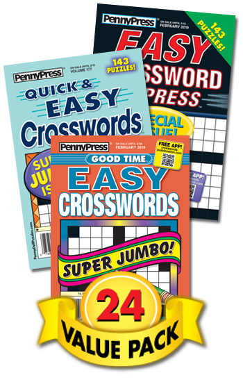 Penny Press All Easy Crossword Value Pack-24