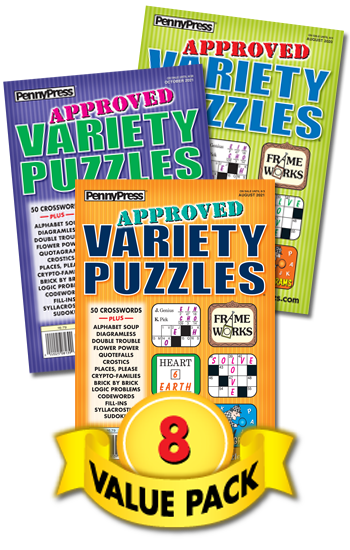 Approved Variety Puzzles Value Pack-8