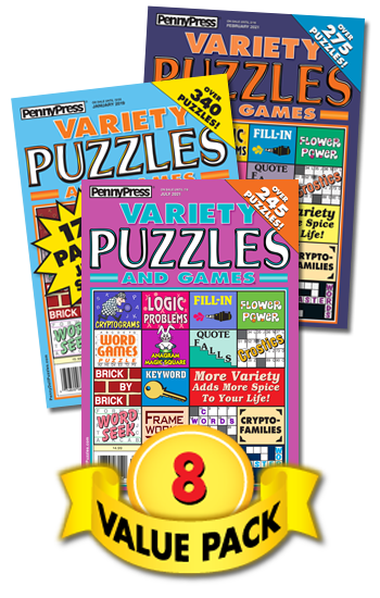 Variety Puzzles and Games Value Pack-8