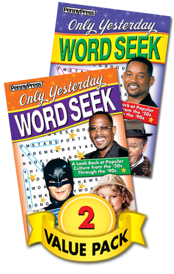 Only Yesterday Word Seek Value Pack-2