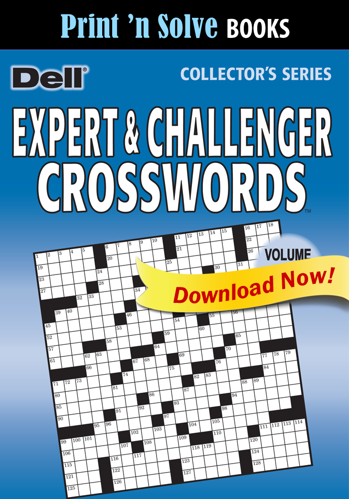 Print ‘n Solve Books: Expert & Challenger Crosswords
