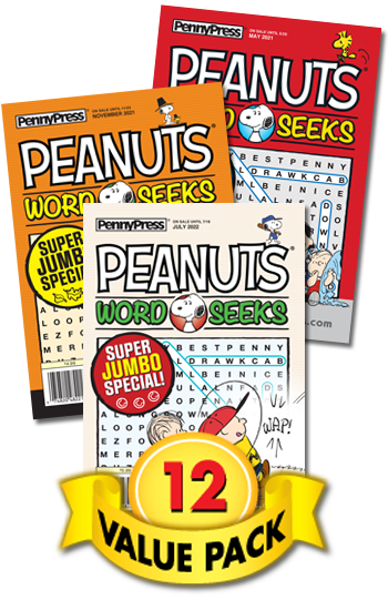 PEANUTS® Word Seeks Value Pack-12