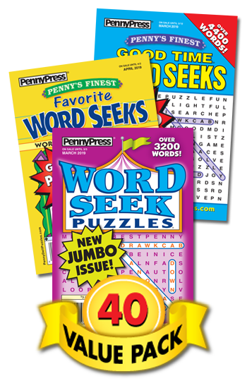 Penny Press Word Seek Value Pack-40